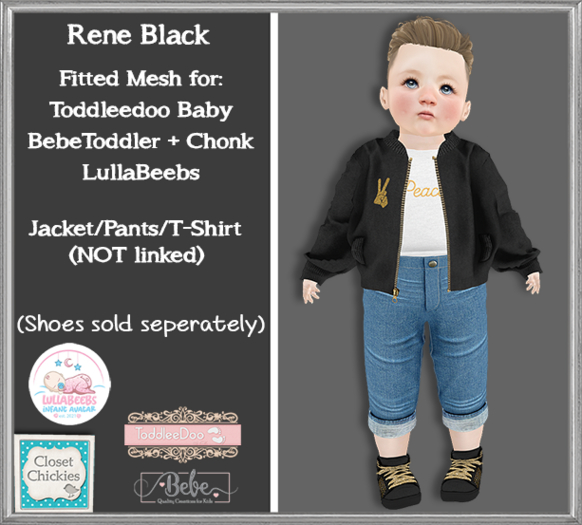 *CC* Rene Black  FITTED{LB/TD/BB/Chonk}