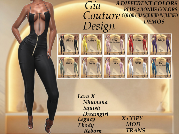 "GCD" Harper Backless Bodysuit DEMOS