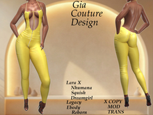 "GCD" Harper Backless Bodysuit Citrus