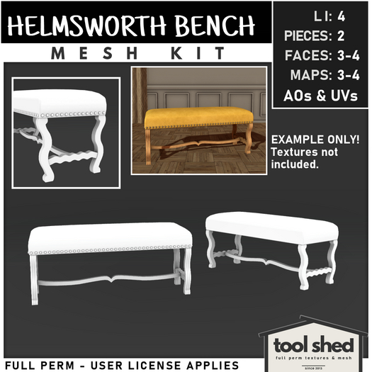 Tool Shed - Helmsworth Bench Mesh Kit 