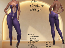 "GCD" Harper Backless Bodysuit Grape