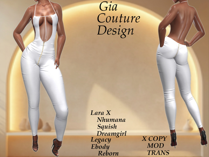 "GCD" Harper Backless Bodysuit Snow
