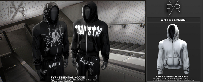 FYR - Essential Hoodie White 