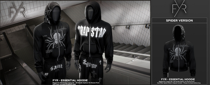 FYR - Essential Hoodie Spider 