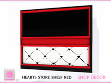 Hearts Store Shelf Red Mesh Display | 2 LI | Copy Modify | Shop Decor