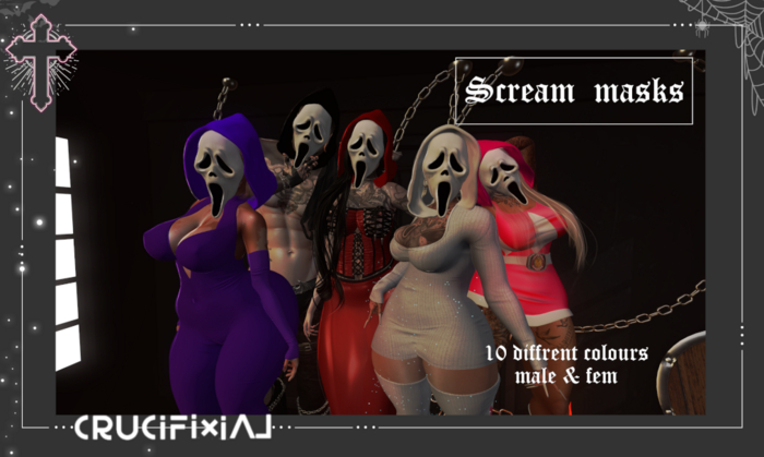+CD+  SCREAM Masks (Boxed)