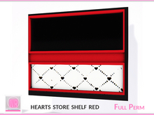 Hearts Store Shelf Red Mesh FULL PERM | 2 LI | Builder & Creator Decor