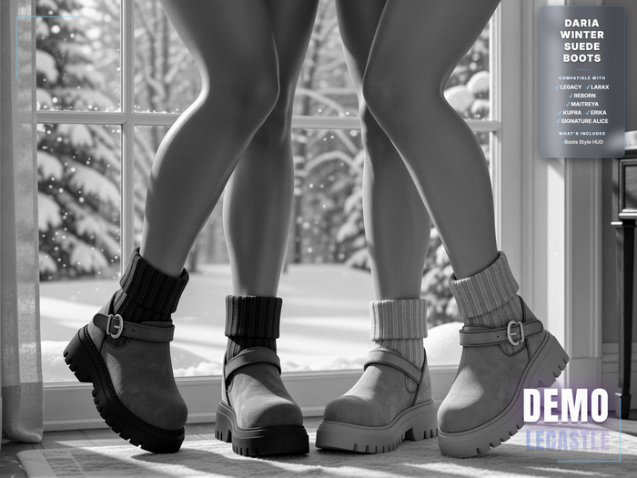 [LECASTLE] Daria Winter Suede Boots *DEMO*