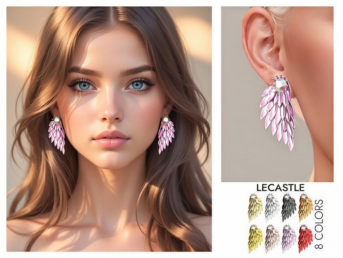 [LECASTLE] Wings Earring