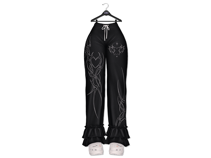 Loki - Judy Ruffle Pants - Black