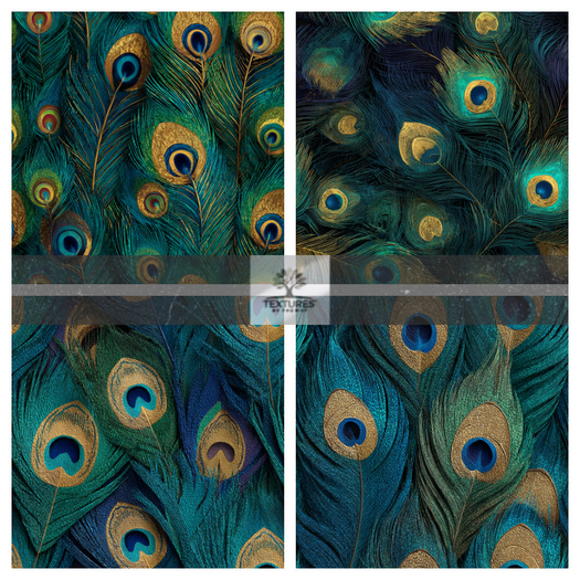 TB - PEACOCK FEATHER SEAMLESS WALLPAPER