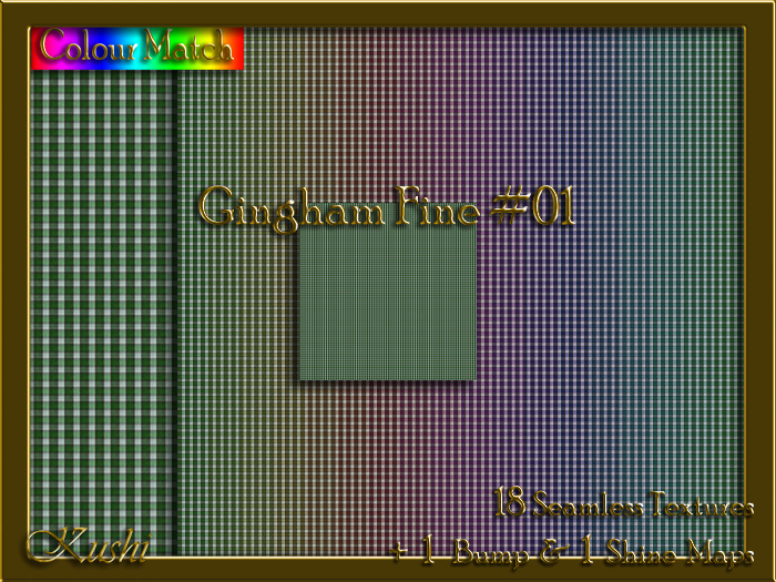 Gingham Fine #01 Texture Pack