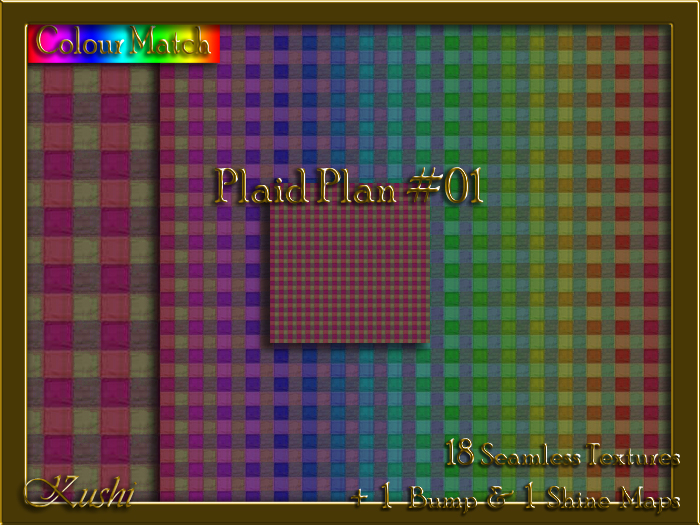 Plaid Plan #01 Texture Pack