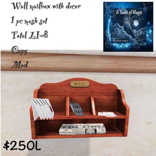 wall mailbox with decor-Box LI=8