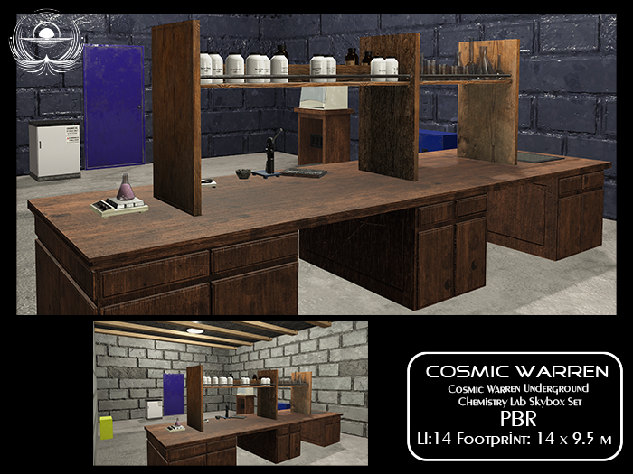 Underground Chemistry Lab Skybox Set Complete PBR