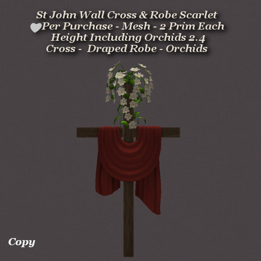 St John Wall Cross & Robe Scarlet1