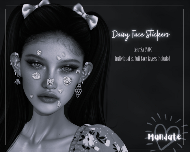 MANDATE - Daisy Face Stickers DEMO