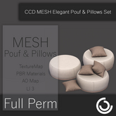MESH Elegant Pouf & Pillows Set