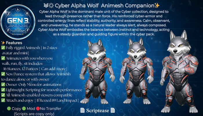 Cyber Alpha Wolf Animesh 