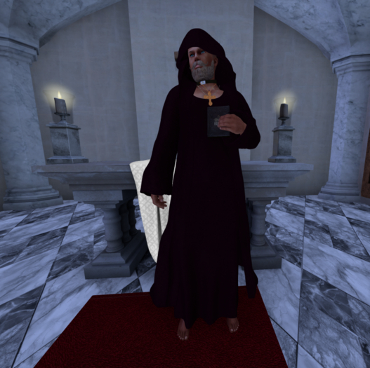 Monk Robe Hoodie with menu