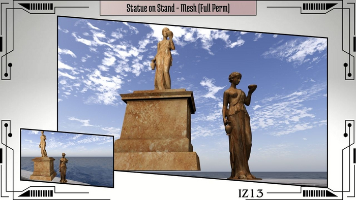 Statue on Stand - Mesh (Full Perm)