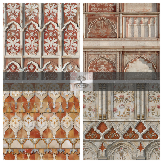 TB - MUGHAL SANDSTONE INTERIOR DECORATIVE WALLS - SEAMLESS