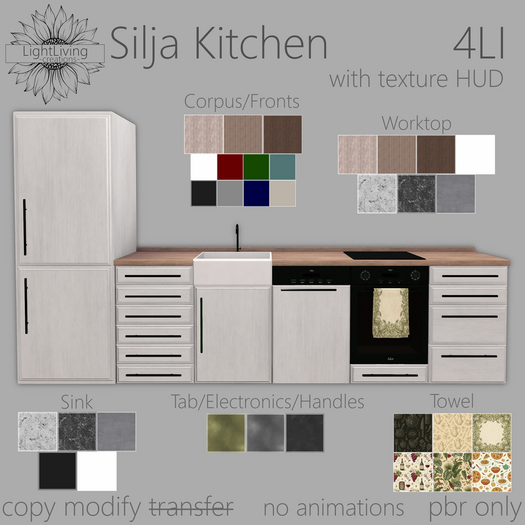 ~LLc~ Silja Kitchen 4LI w. texture HUD