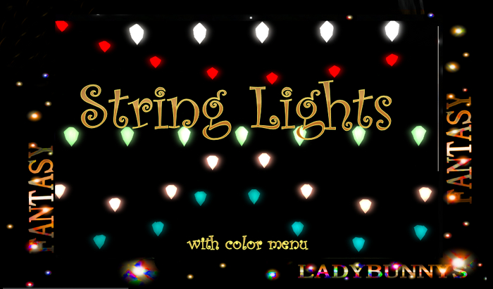 String Lights -With Color Menu