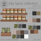~LLc~ Silja Spice collection w. texture HUDs