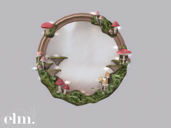 Elm. Magic Mushroom Mirror #1