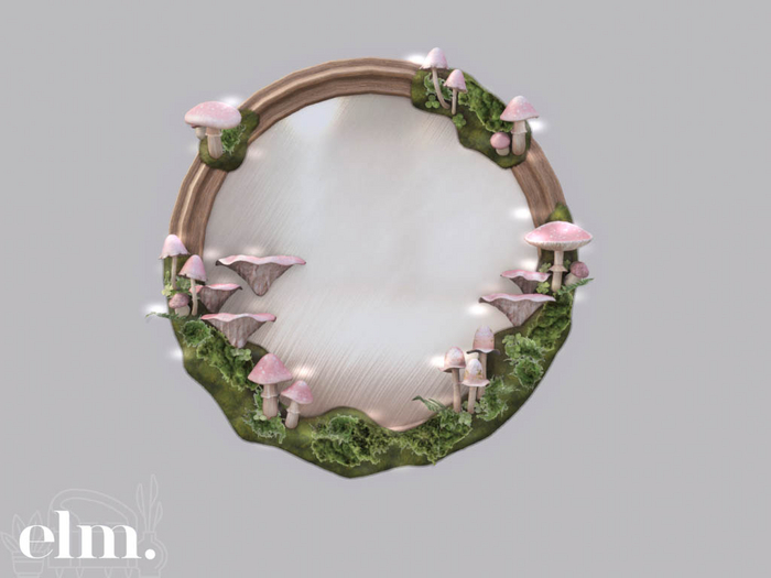 Elm. Magic Mushroom Mirror #2