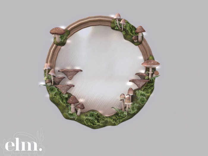 Elm. Magic Mushroom Mirror #3