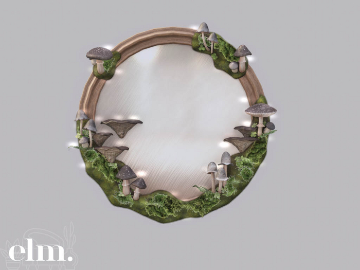 Elm. Magic Mushroom Mirror #4