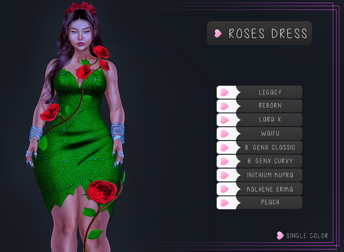 Cremosas - ROSES DRESS