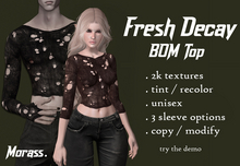 *PROMO* Morass. Fresh Decay BOM Top - Mid Neck