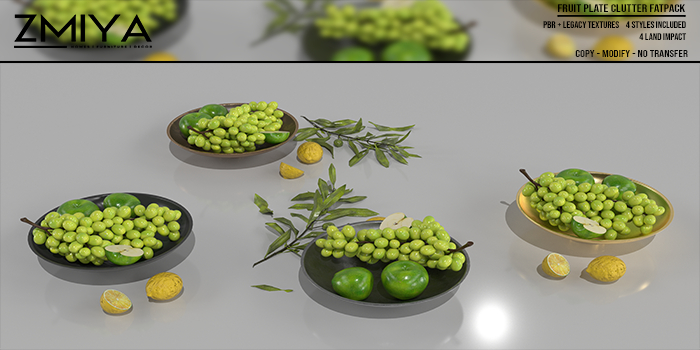 ZMIYA Fruit Plate Clutter Fatpack