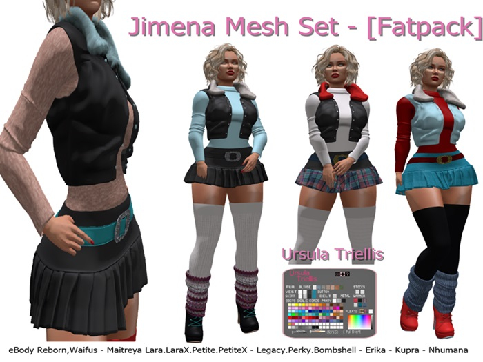 7296 Jimena Mesh Set - [Fatpack]