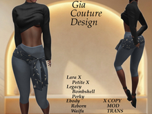 "GCD" Dayna Capris Blue