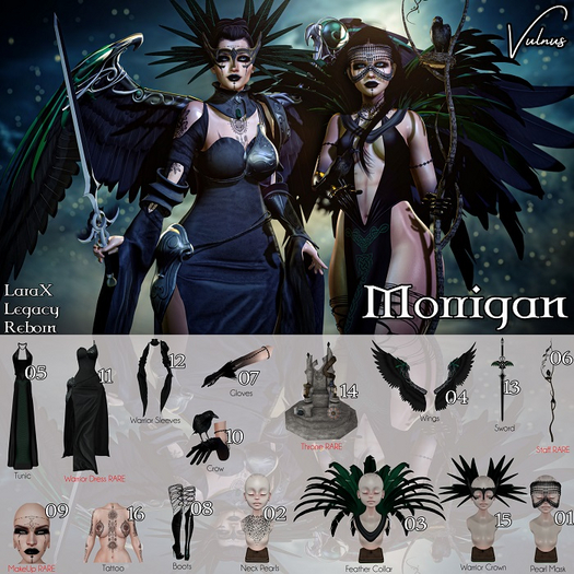 09 Face Tattoo - Morrigan - Vulnus RARE