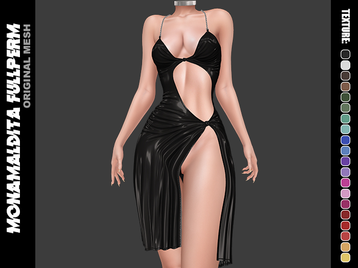236 - MONAMALDITA - Texture Latex - Dress