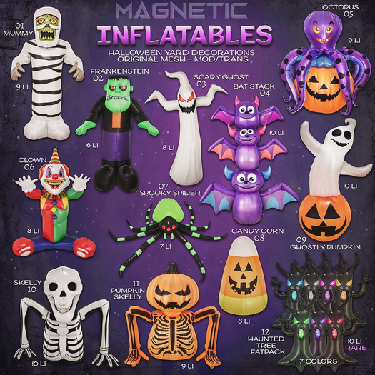12 Haunted Tree Inflatable x pink RARE