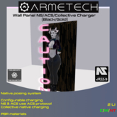 Armetech NS/ACS/Collective Wall-Panel Charger (Black/Gold)