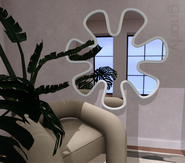 Gnarly. - Splat Mirror Set - White