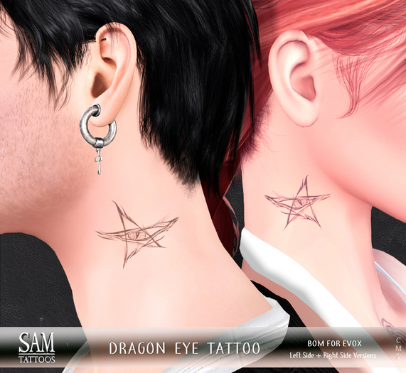 [SAM TATTOOS] DRAGON EYE TATTOO