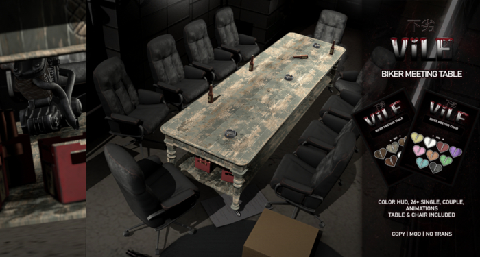 [Vile] - Biker Meeting Table Box (Add Me)