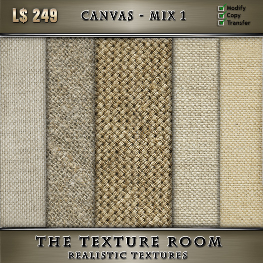 The Texture Room - Canvas Mix1 Textures