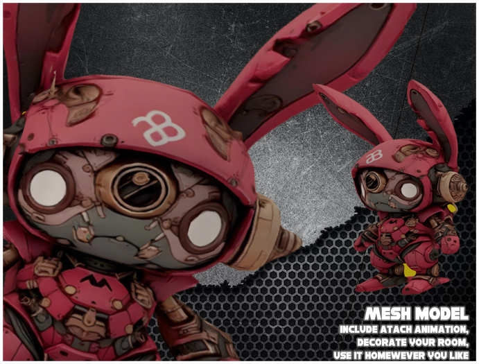 Bunny Space Suit Red