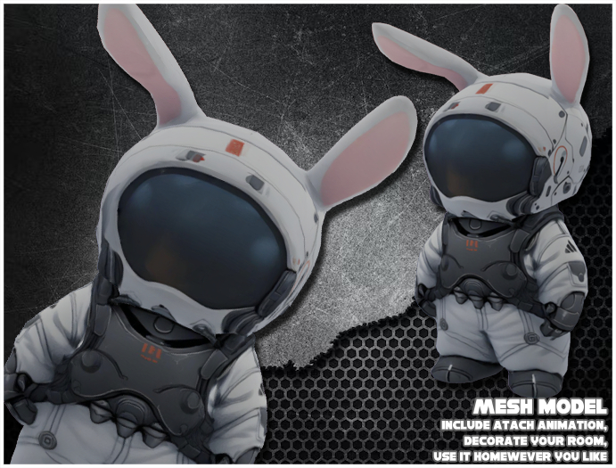 Bunny space white