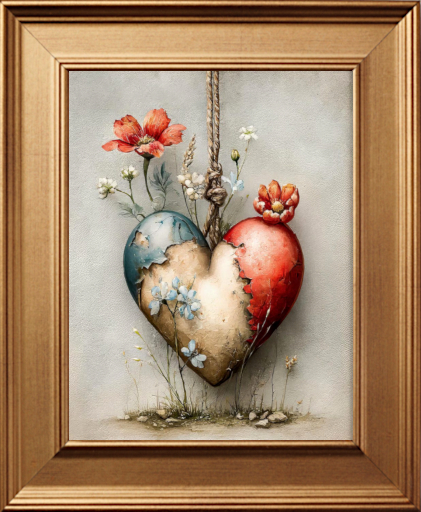Tams - Wall Decor - Multi-Colored Heart