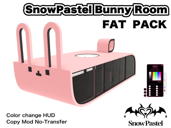 SnowPastel Bunny Room FAT